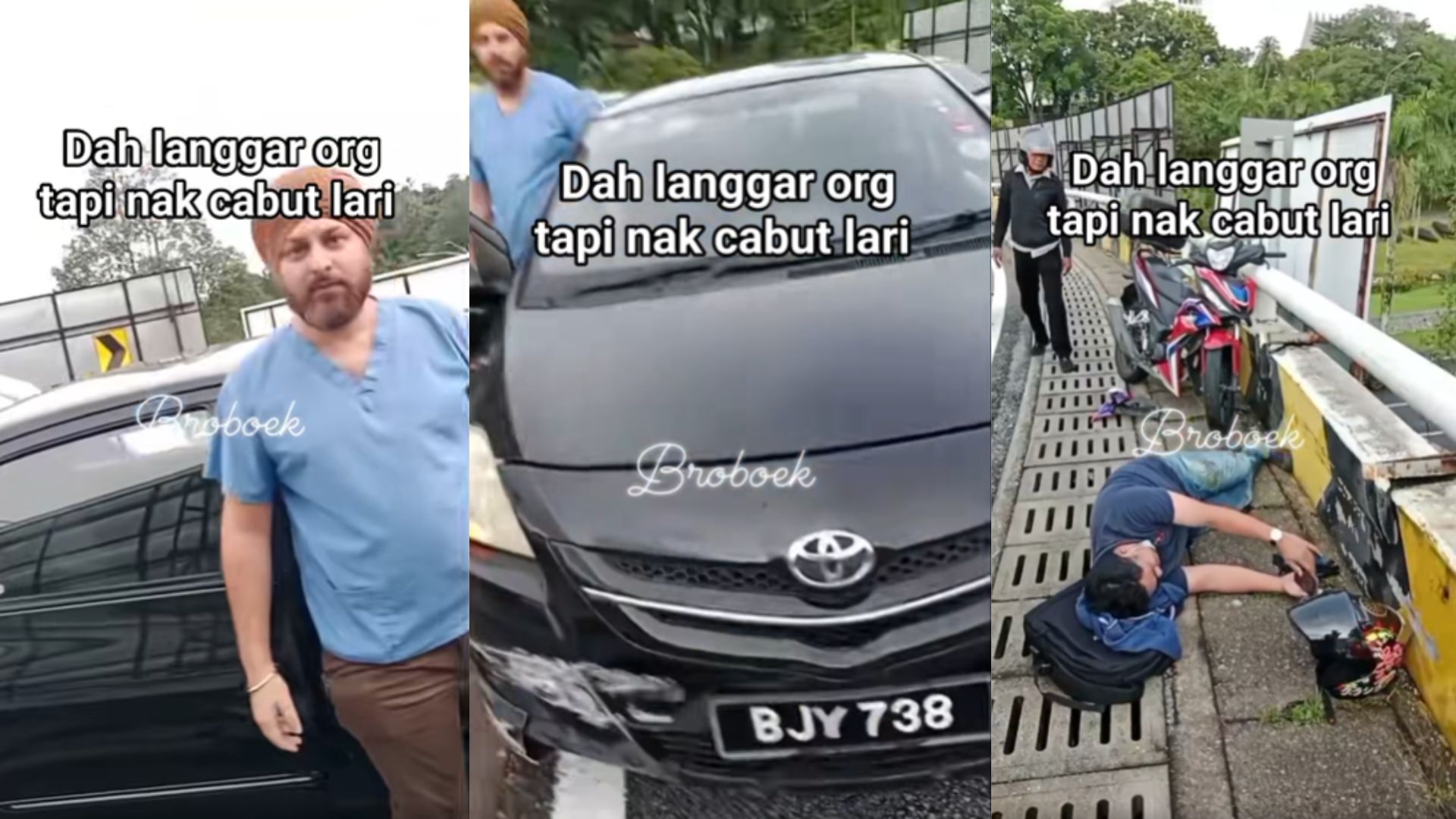 蛇一般的司机想撞后逃还大话连篇！网民：当遇见蛇和黑皮，该打死XX！